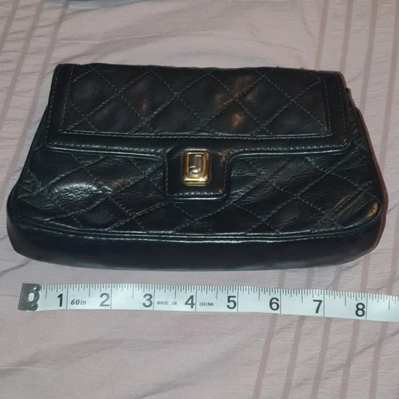 Judith Leiber Black Leather Quilted Mini Bag - Picture 12 of 14